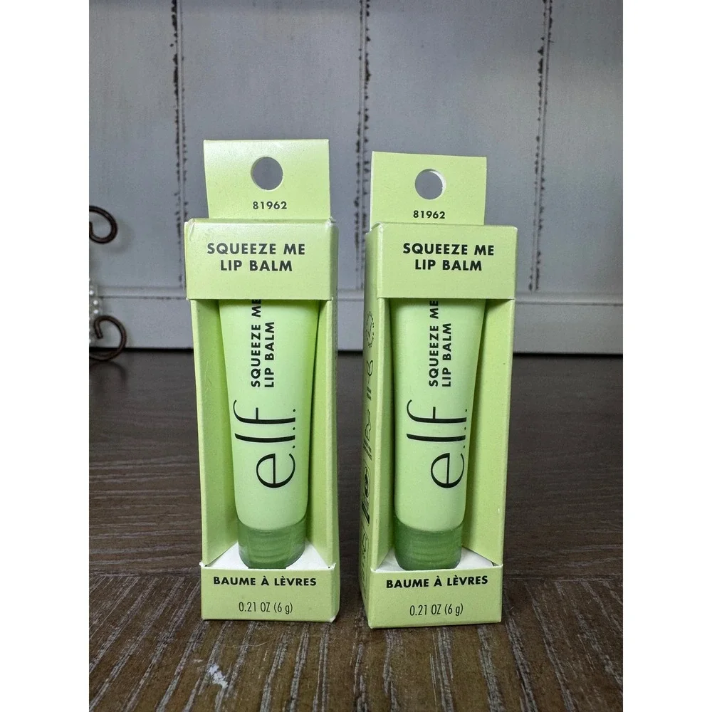 ELF Squeeze Me Lip Balm Honeydew 81962 Hydrating Sheer Tint Set of 2 NEW